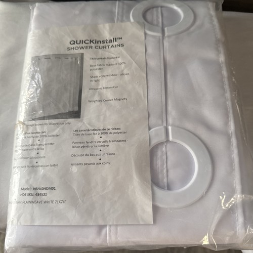 Quick install shower curtain - install,